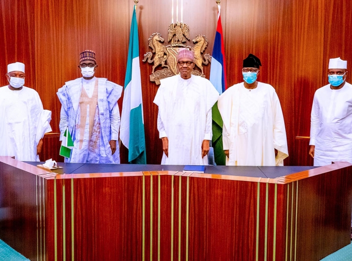 President Buhari receives, Bankole, Daniel new APC members in Aso Rock