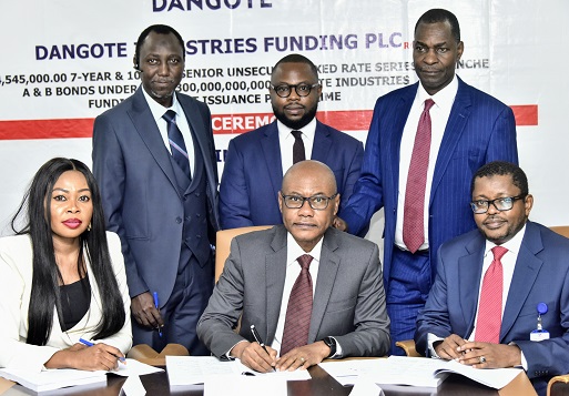  Dangote Industries completes Issuance of N187.6bn Series 1 rate senior unsecured bond,Marking Nigeria's biggest corporate bond issuance