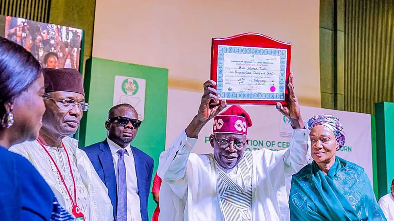 Tinubu's Acceptance Speech as President Elect of Nigeria